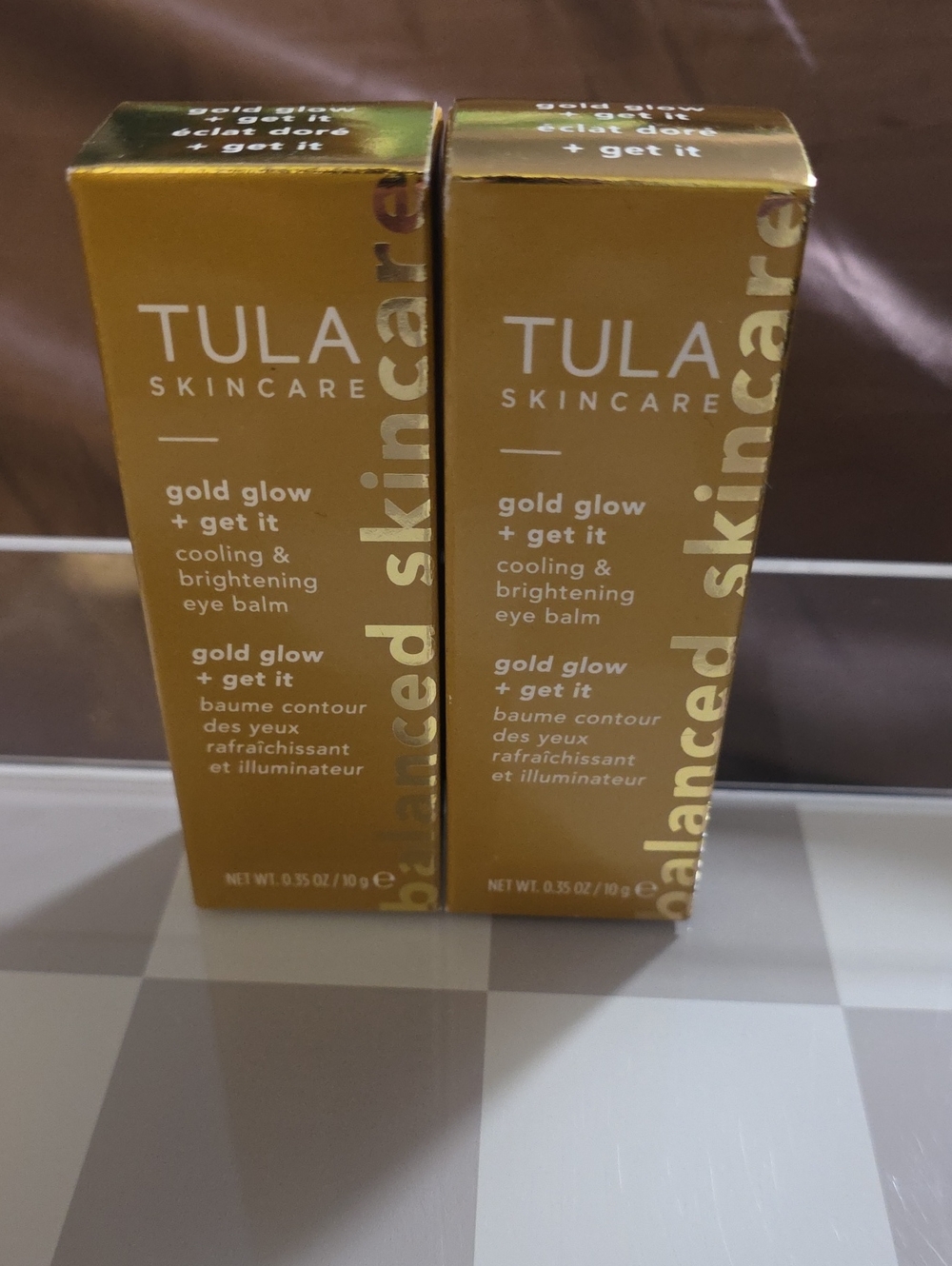 BUNDLE - TULA - Gold Glow + Get It Cooling & Brightening Eye Balm Sticks - Gold